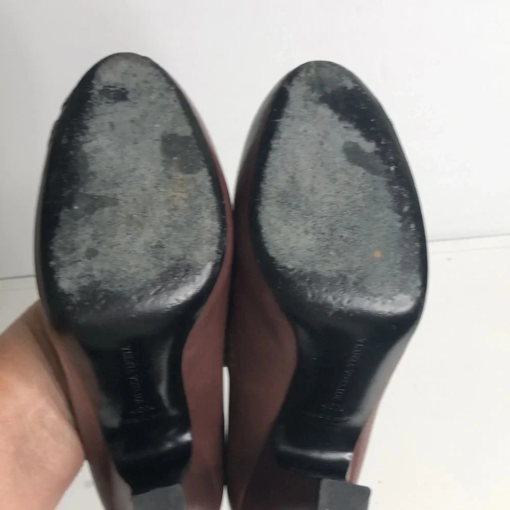 BOTTEGA VENETA BROWN Leather Heels - Picture 6 of 8